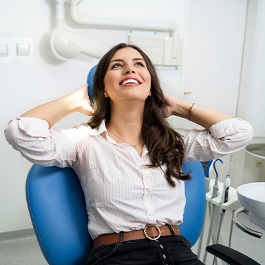 Invisalign patient in Philadelphia smiling with new aligners